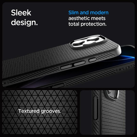 Spigen Liquid Air T MagSafe - tok iPhone 16 Pro Max készülékhez (matt fekete)