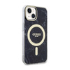 Guess Marble MagSafe - iPhone 14 Plus Tasche (Schwarz)