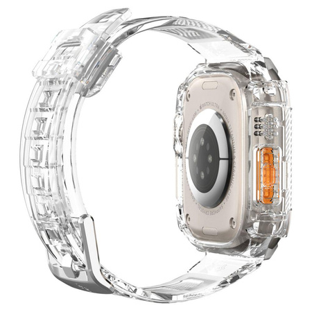Spigen Rugged Armor Pro - Armband mit Gehäuse für Apple Watch Ultra 49 mm (Transparent)