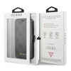 Guess Booktype 4G Charms Collection - iPhone 11 tok kártyahelyekkel (fekete)