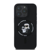 Karl Lagerfeld Silicone Karl & Choupette Ring MagSafe - Etui iPhone 16 Pro (czarny)