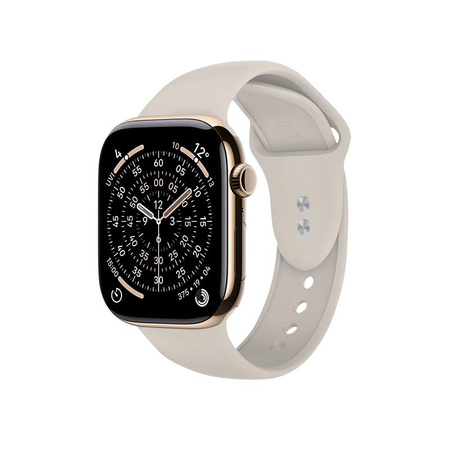 Crong Liquid - Bracelet pour Apple Watch 38/40/41/42mm (beige pierre)