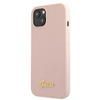 Guess Silikon-Schrift MagSafe - iPhone 13 Tasche (rosa)