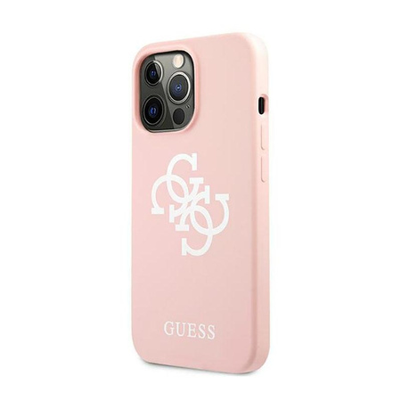 Guess szilikon 4G Big Logo - iPhone 13 Pro Max tok (rózsaszín)