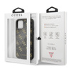 Guess Double Layer Glitter Case Peony G - Coque iPhone 11 (Noir)