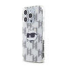 Karl Lagerfeld IML Choupette Kopf & Monogramm - iPhone 15 Pro Tasche (Transparent)
