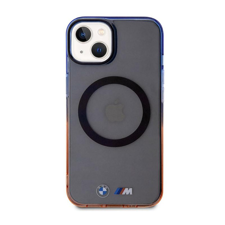 BMW Gradient Bumper MagSafe - pouzdro pro iPhone 14 Plus (šedé)