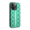 Karl Lagerfeld Monogram Stripe - Etui iPhone 14 Pro (zielony)