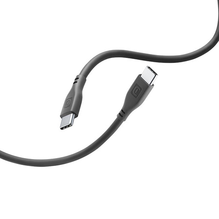 Cellularline Soft Cable - USB-C auf USB-C Kabel 1,2 m (schwarz)