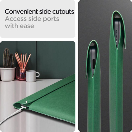 Spigen Valentinus Sleeve Laptop - 15" / 16" notebook tok (Jeju Green)