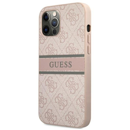 Guess 4G Printed Stripe - iPhone 12 Pro Max Case (pink)