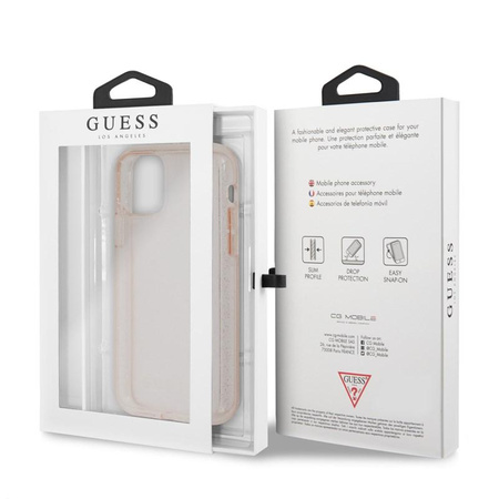 Guess Glitter Case - Coque pour iPhone 11 (rose)