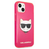 Karl Lagerfeld Choupette Head - Etui iPhone 13 mini (fluo różowy)