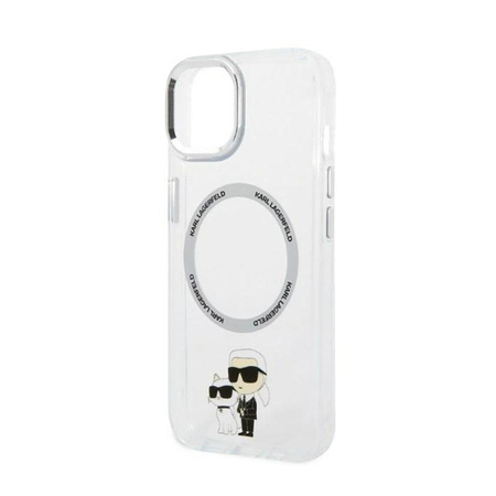 Karl Lagerfeld IML NFT Karl & Choupette MagSafe - Hülle für iPhone 14 Plus (Klar)