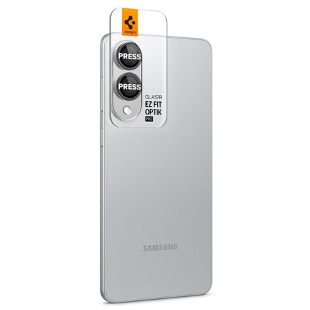 Spigen Optik Pro GLAS.TR EZ Fit Camera Protector 2-Pack - Verre de protection pour Samsung Galaxy S25 Edge (2 pcs)(Noir)