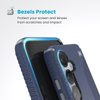 Speck Presidio2 Grip Magnet - Samsung Galaxy S25 / 24 MagSafe Case (Coastal Blue/Dust Grey/White)
