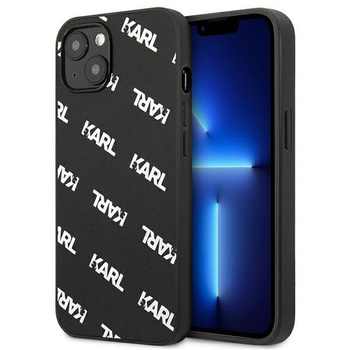 Karl Lagerfeld Allover - pouzdro pro iPhone 13 Mini (černé)