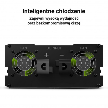 Green Cell - Měnič napětí z 12V na 230V 3000W/6000W Čistá sinusovka