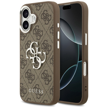 Guess 4G Big 4G Classic Logo - Case iPhone 17 (Brown / Silver)