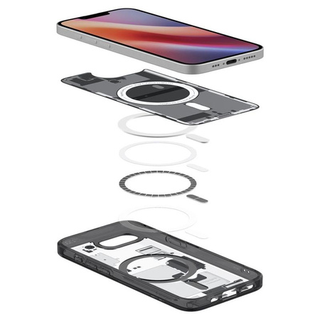 Spigen Ultra Hybrid MagSafe - étui pour iPhone 16e (Zero One Black)