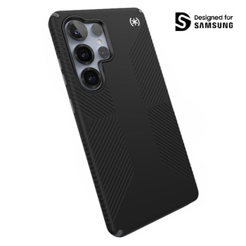 Speck Presidio2 Grip - Samsung Galaxy S25 Ultra Case (Black/Slate Grey/White)