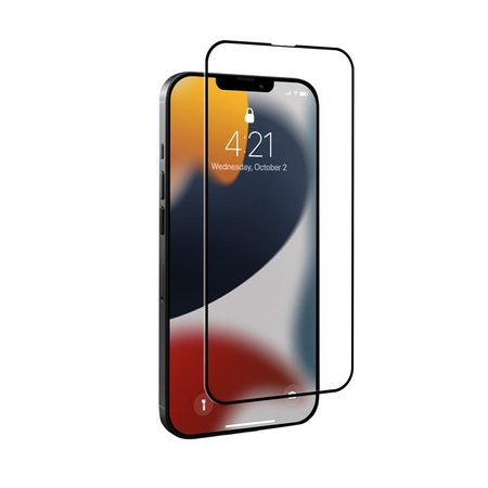 Crong 7D Nano Flexible Glass - Niepękające szkło hybrydowe 9H na cały ekran iPhone 13 mini 