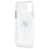Karl Lagerfeld IML Metall Choupette Kopf MagSafe - iPhone 11 Hülle (weiß)