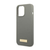 Guess Silikon Logo Platte MagSafe - iPhone 13 Pro Max Hülle (grau)