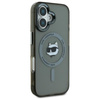Karl Lagerfeld IML Metal Choupette Head MagSafe - iPhone 16 Case (noir)