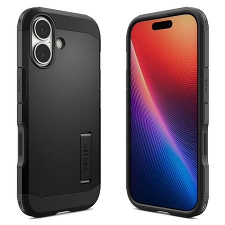 ETUI DO IPHONE 17 do MAGSAFE SPIGEN TOUGH ARMOR ORYGINALNE CZARNE CASE