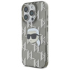 Karl Lagerfeld IML Karl Head Electroplated - iPhone 16 Pro Tasche (schwarz)