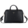 Guess Grained Zipper Pocket Triangle Logo - 15" Notebook Bag (black)