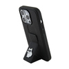 Karl Lagerfeld Gripstand Saffiano Choupette Pins - Coque iPhone 14 Pro (noir)