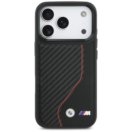 BMW M Carbon Line & Logo MagSafe - Hülle iPhone 17 Pro (rot)