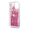 Karl Lagerfeld Glitter Liquid Floating Charms - pouzdro pro iPhone 12 / iPhone 12 Pro (Pink Floating Charms)