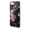 Guess Flower Shiny Collection N4 - tok iPhone SE 2020 / 8 / 7 (fekete)