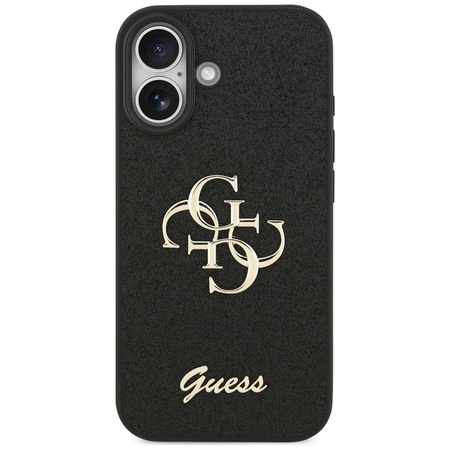Guess Fixed Glitter Big 4G - Hülle iPhone 17 (schwarz)