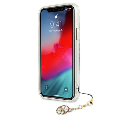 Guess 4G Big Logo Charm - iPhone 12 Pro Max Hülle (gold charms)