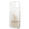 Karl Lagerfeld Liquid Glitter Choupette Fun - Etui iPhone 13 Mini (złoty)