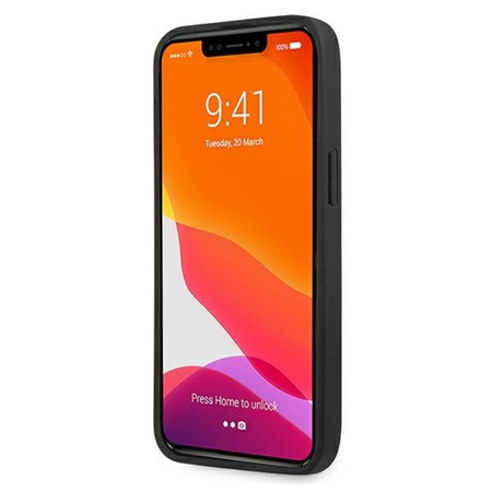Mercedes Leder Perforierter Bereich - iPhone 13 Pro Max Tasche (navy blau)
