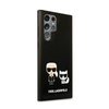 Karl Lagerfeld Slilicone Karl & Choupette - Samsung Galaxy S22 Ultra Tasche (schwarz)