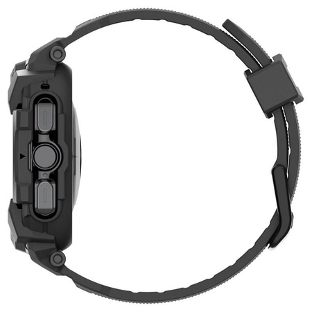Spigen Rugged Armor Pro - Armband + Tasche für Samsung Galaxy Watch Ultra 47 mm (Mattschwarz)