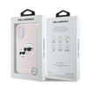 Karl Lagerfeld Silikon Doppelköpfe drucken MagSafe - iPhone 16 Plus Fall (rosa)