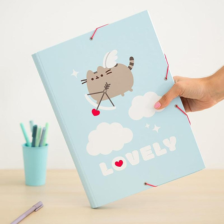 Pusheen - Chemise / classeur de la collection Purrfect Love (24,5 x 34 cm)