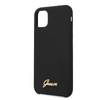 Guess Silicone Vintage - Coque iPhone 11 Pro Max (noir)