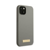 Guess Silikonové pouzdro MagSafe s logem - iPhone 13 Mini (šedé)