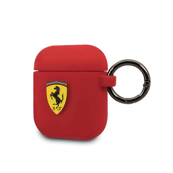 Ferrari Silicone - Etui AirPods 1/2 gen (czerwony)