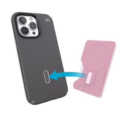 Speck ClickLock Wallet für MagSafe - Magnetische MagSafe-Geldbörse (Nimbus Pink)
