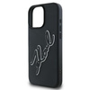 Karl Lagerfeld 3D Rubber Bicolor Signature - Case for iPhone 16 Pro (black)
