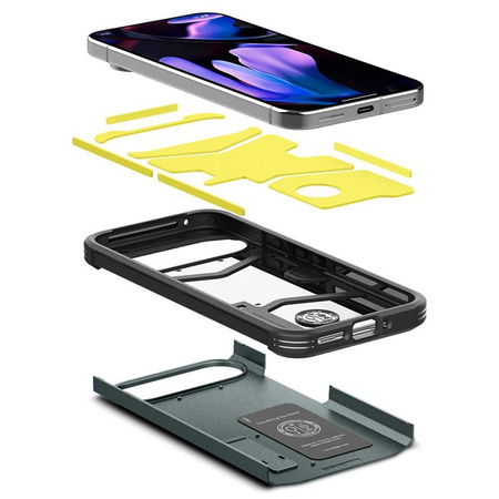 Spigen Tough Armor - Hülle für Google Pixel 9 Pro XL (Abyss Green)